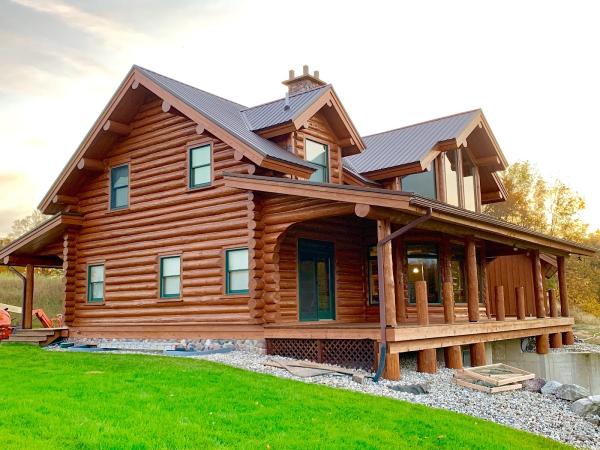 Branded Timber Log Home Restoration