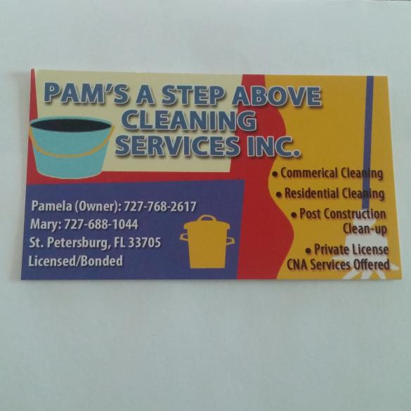 Pam's A Step Above Cleaning Service LLC