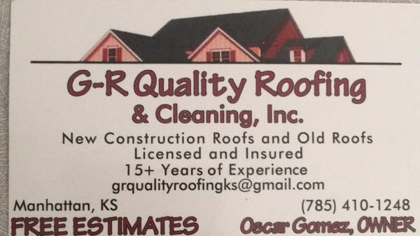 GR Quality Roofing & Cleaning Inc