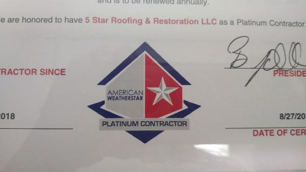 5 Star Roofing & Restoration