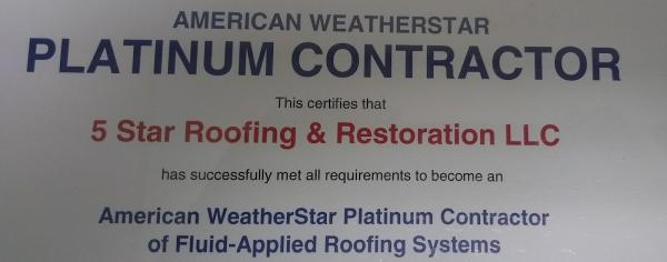 5 Star Roofing & Restoration