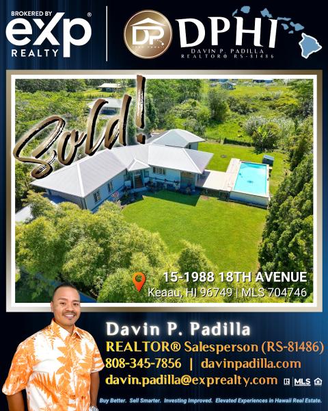 Davin Padilla (Big Island Realtor In Hilo Hawaii)