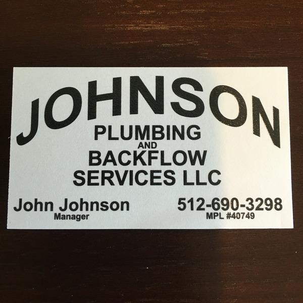 Johnson Plumbing and Backflow Services LLC