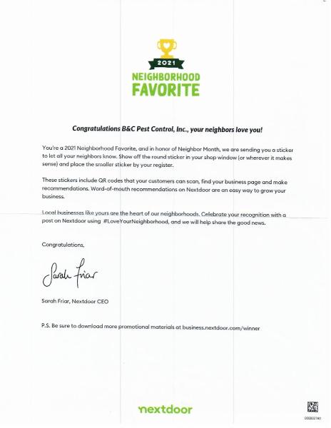 B & C Pest Control