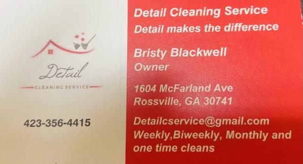 Detail Cleaning Service