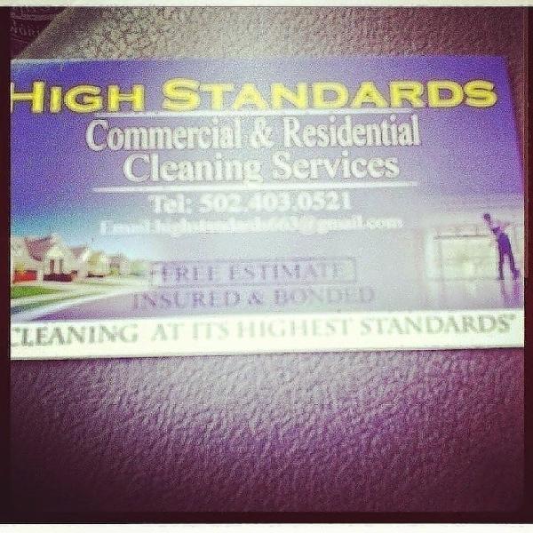 High Standards Commercial and Residential Cleaning Service