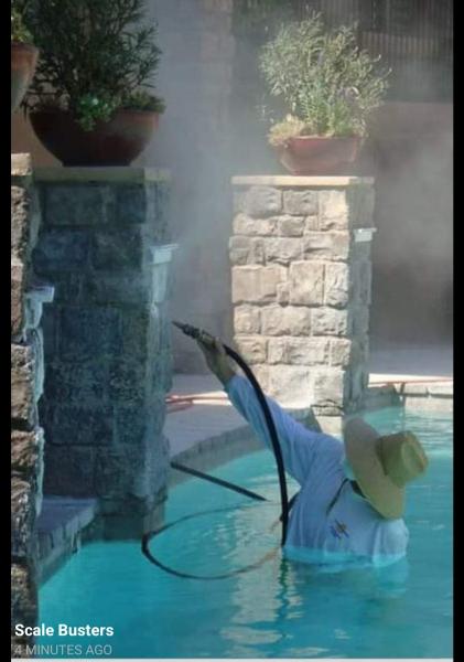 Scale Busters Pool Tile Cleaning Techs