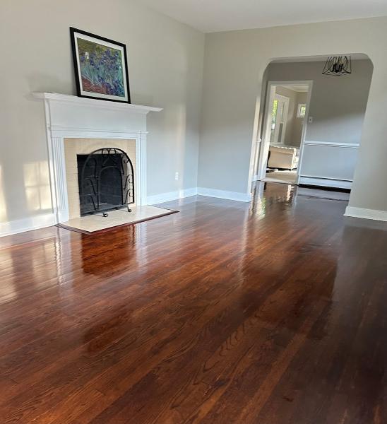 Buff and Coat Hardwood Floor Refinishing