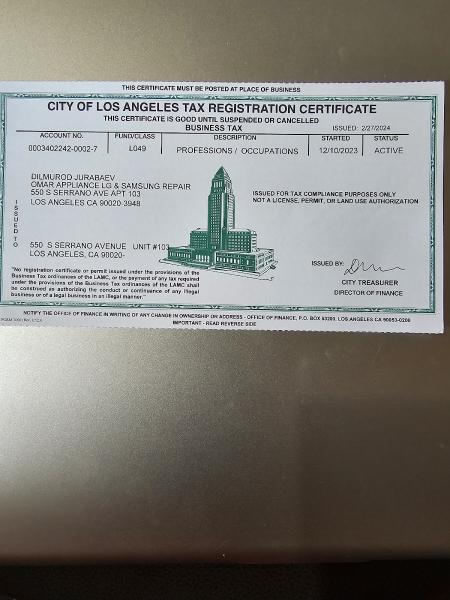 Omar Appliance LG & Samsung Repair