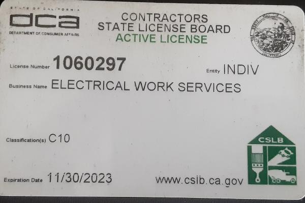 Electrical Work Services