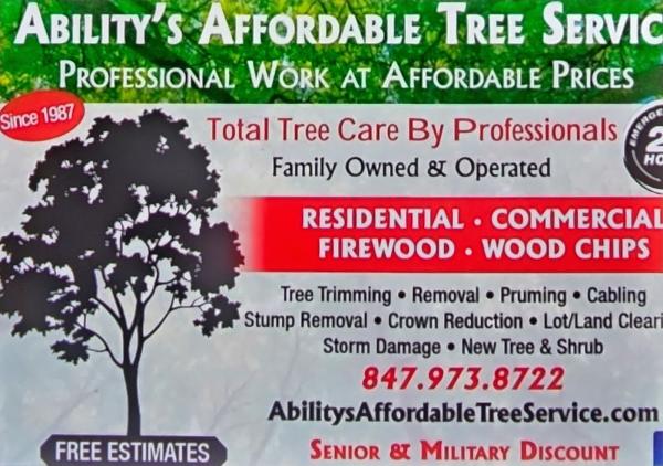 Ability's Affordable Tree Service