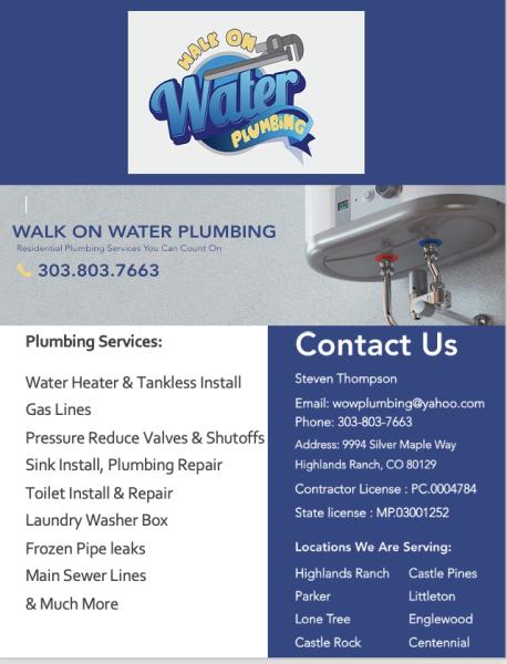 Walk on Water Plumbing LLC