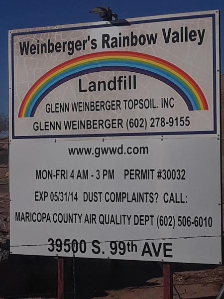 Weinberger Waste's Rainbow Valley Landfill & Topsoil