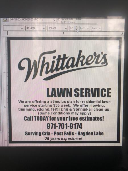 Whittaker's Lawn Service