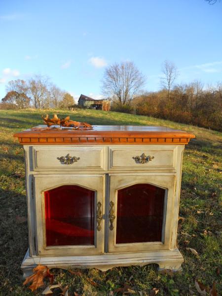 Vintage Chic Cabinet Painting