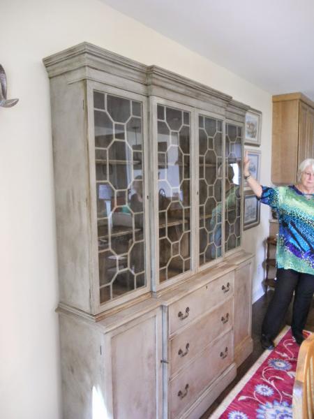 Vintage Chic Cabinet Painting