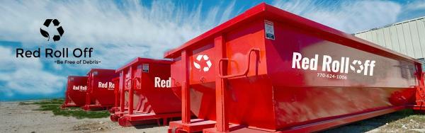 Red Roll Off Containers