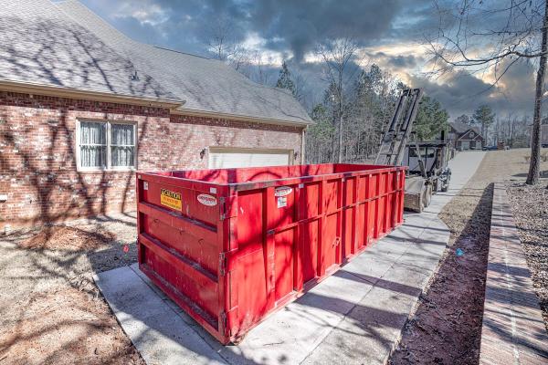 Red Roll Off Containers