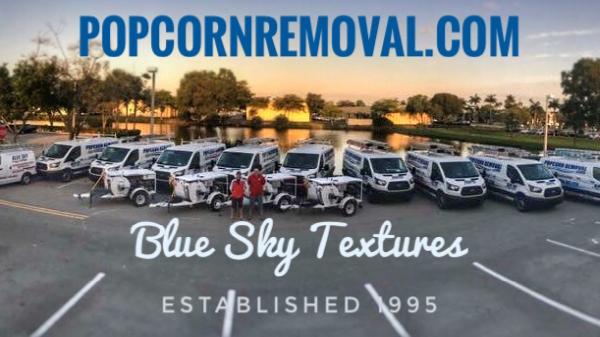 Blue Sky Popcorn Removal & Knockdown Texture