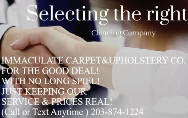 Immaculate Carpet & Upholstery Care co.