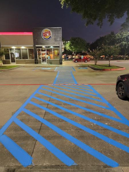 Veteran Parking Lot Striping