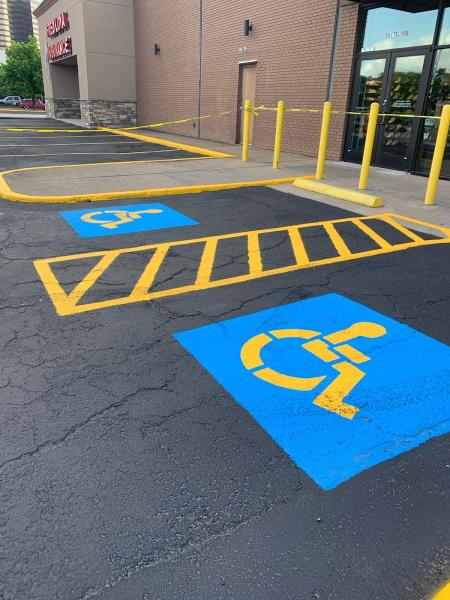 Veteran Parking Lot Striping