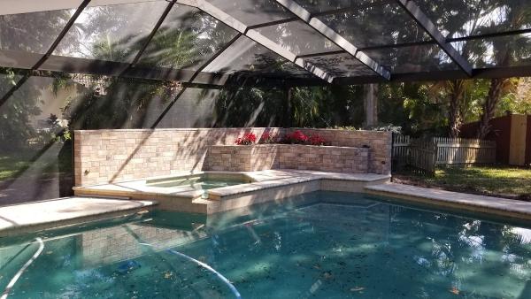 A Aluminum Pool Cage Painting Rescreening Pool Cage Gutters