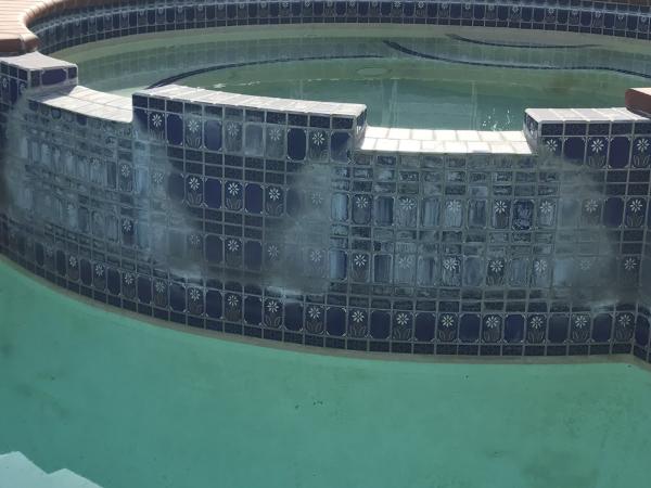 Reflections Pool Tile Cleaning