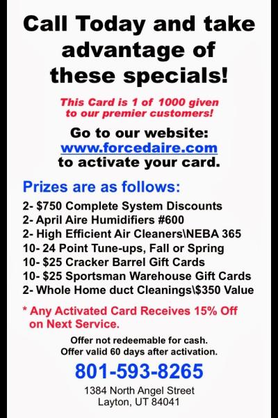 Forced Aire Heating & Air Conditioning