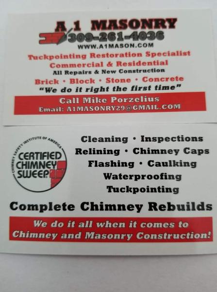 A-1 Masonry & Certified Chimney Sweep Services