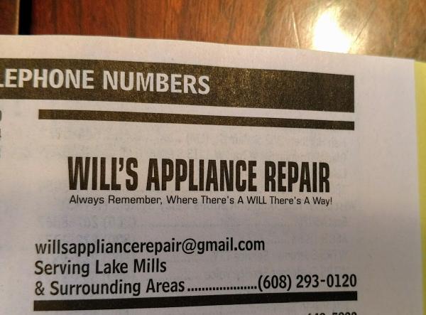 Will's Appliance Repair