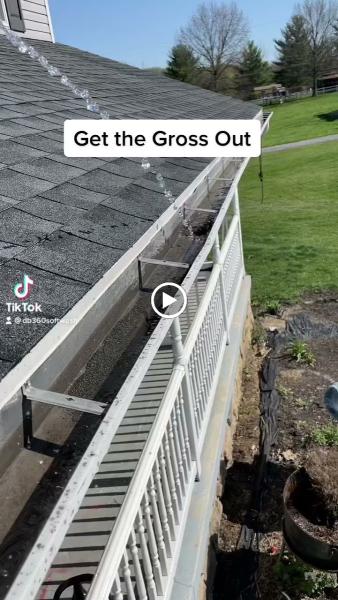 Gross Gutter Cleaning