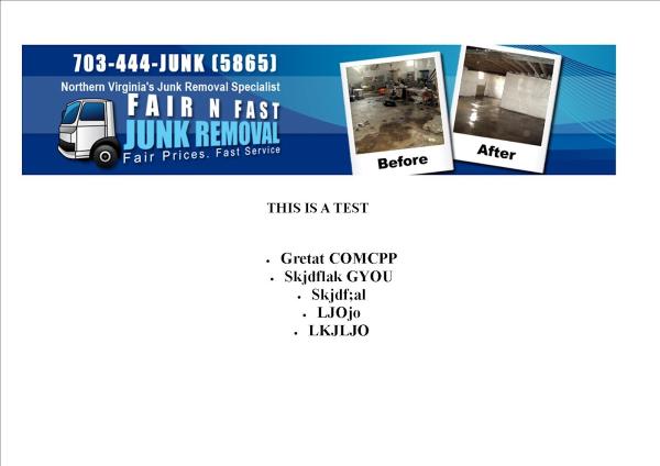 Fair N Fast Junk Removal