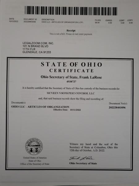 McVeen N Sons Pest Control LLC