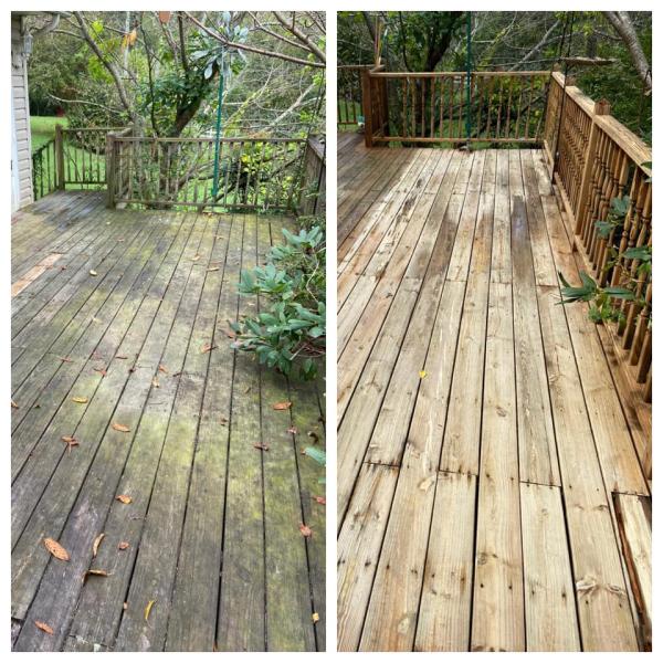 Triple Wide Pressure Washing and Deck Restoration