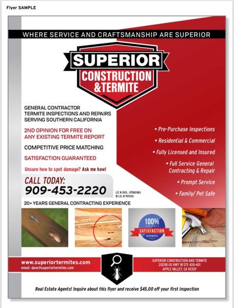Superior Construction AND Termite