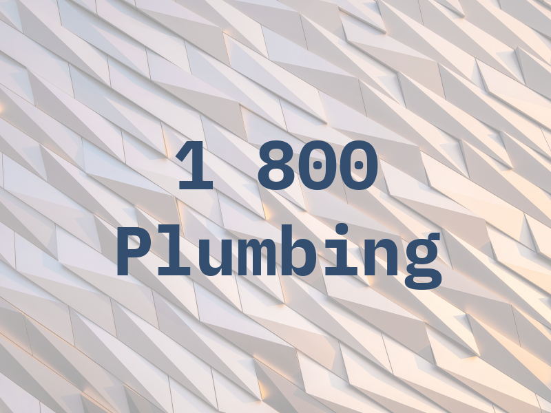 1 800 Plumbing