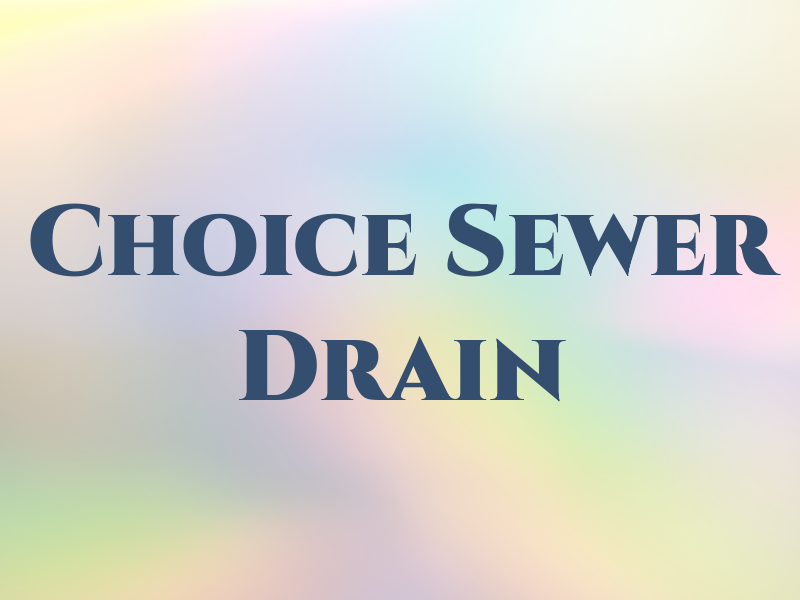 1st Choice Sewer & Drain