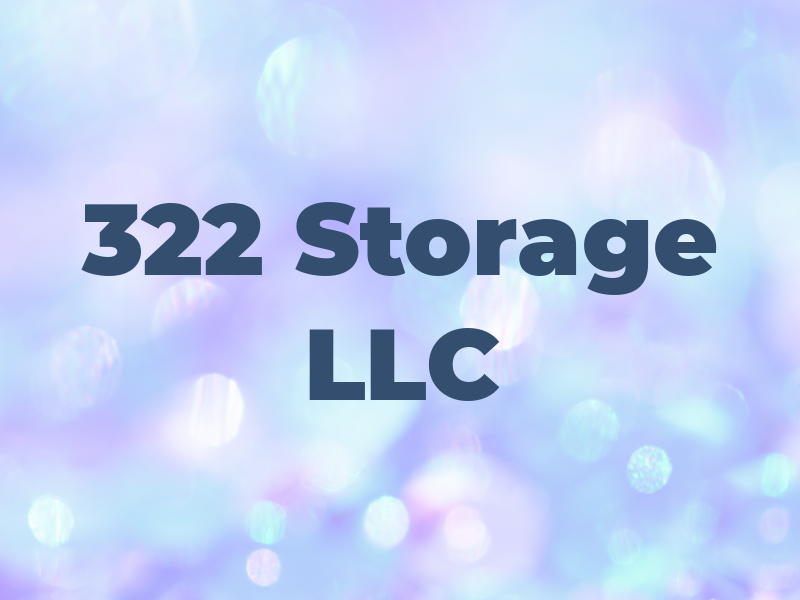 322 Storage LLC