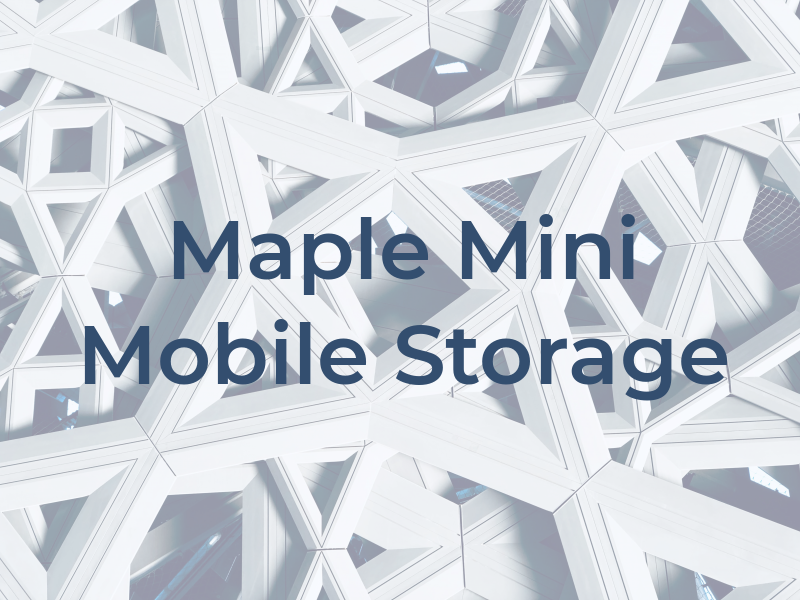 680 Maple Mini & Mobile Storage
