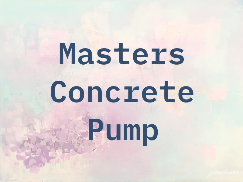 Mud Masters Concrete Pump