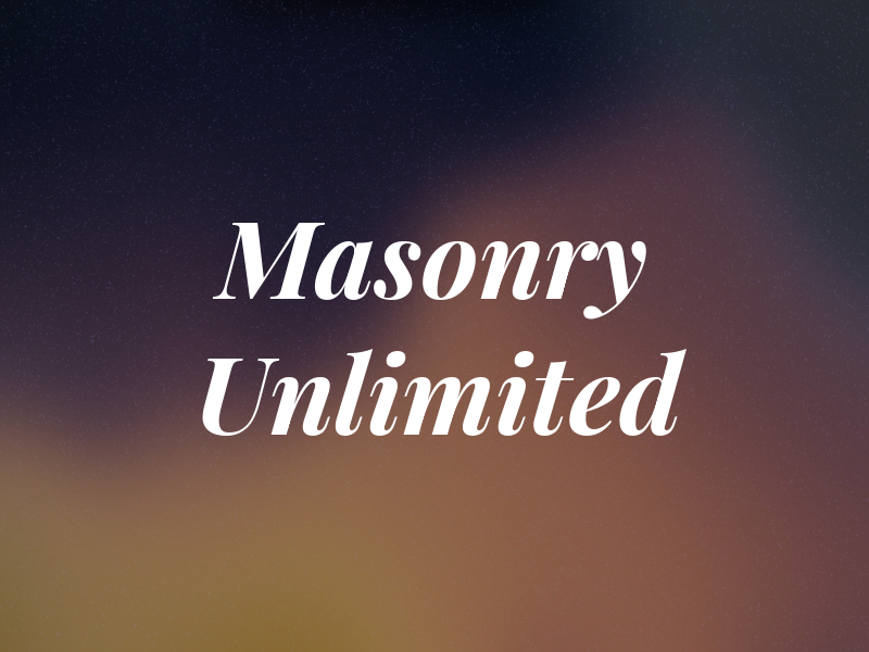 Masonry Unlimited