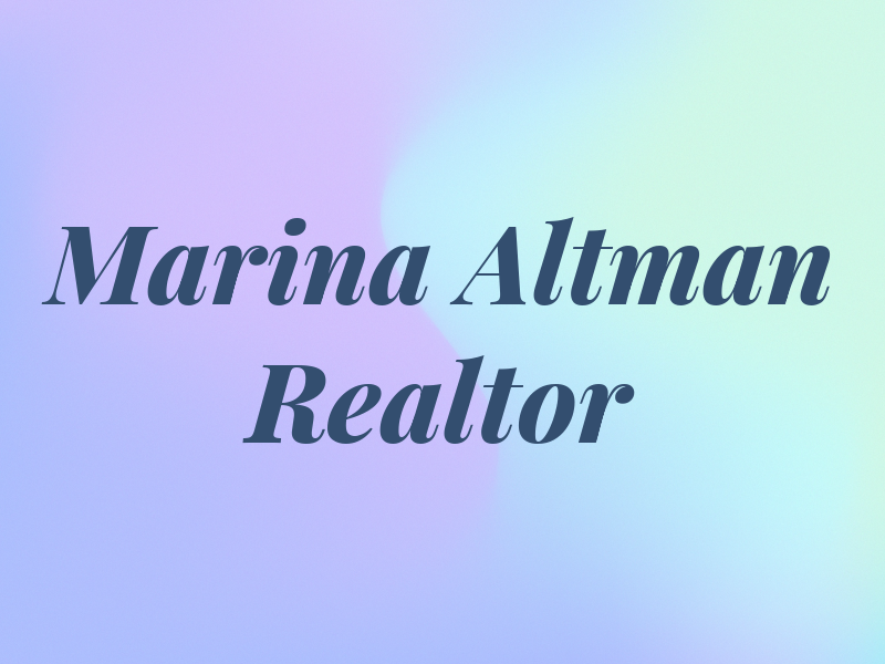 Marina Altman Realtor