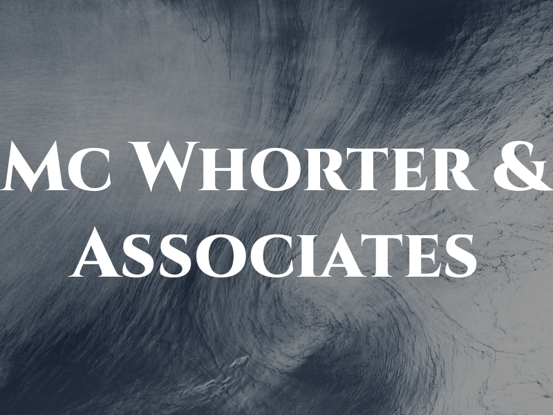 Mc Whorter & Associates