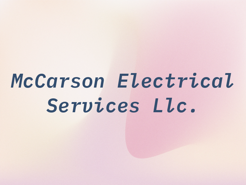 McCarson Electrical Services Llc.