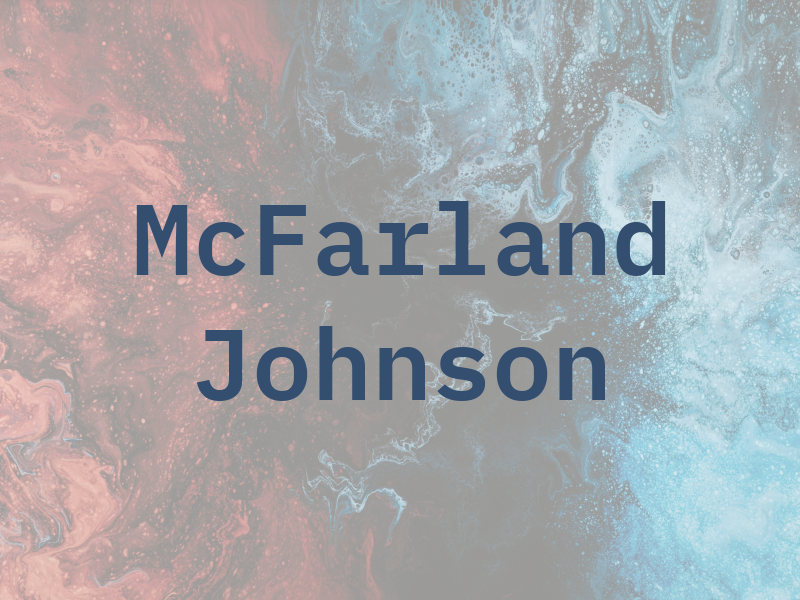 McFarland Johnson