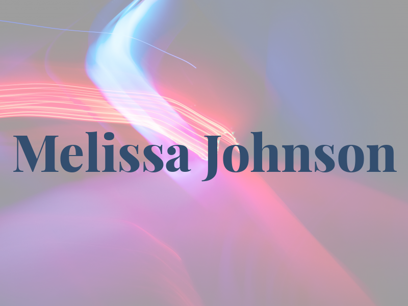 Melissa Johnson