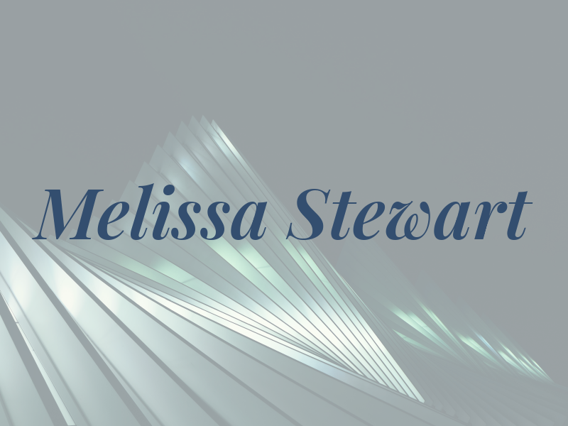 Melissa Stewart