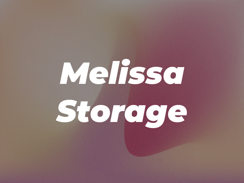 Melissa Storage