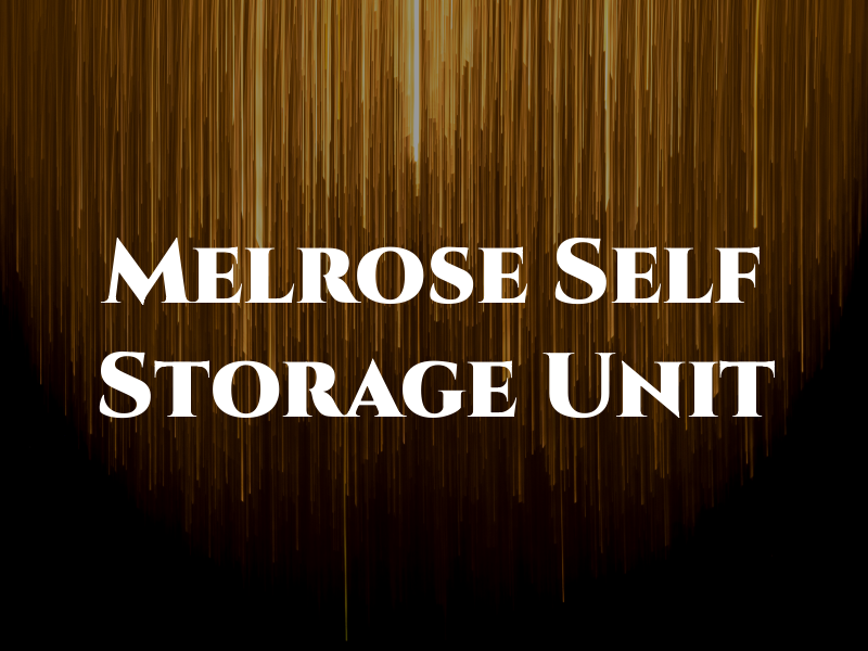 Melrose Self Storage Unit